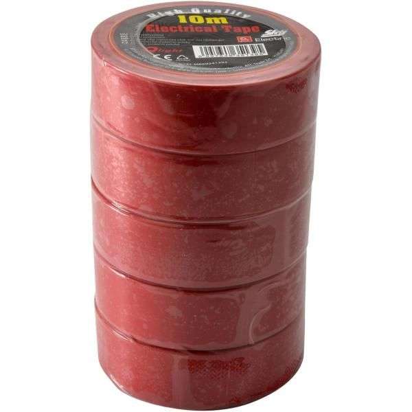 SZIGETELŐ SZALAG QLIGHT SKY, 0,13MM X 19MM X 10M, PIROS