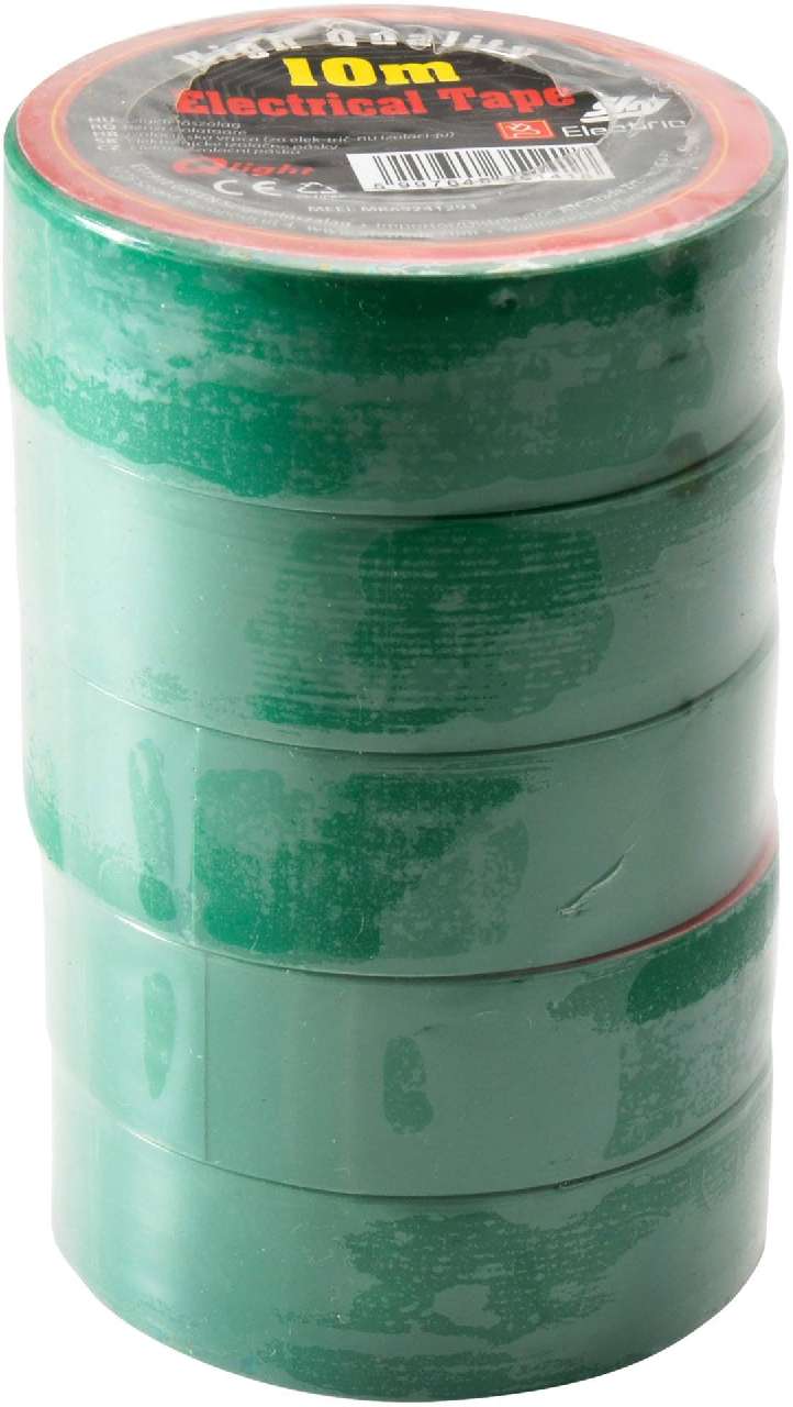 SZIGETELŐ SZALAG QLIGHT SKY, 0,13MM X 19MM X 10M, ZÖLD