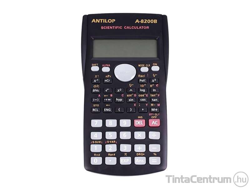SZÁMOLÓGÉP ANTILOP, TUDOMÁNYOS, 240 FUNKCIÓ A-8200B, TÖRTSZÁMÍTÁS,ÍDŐSZÁMÍTÁS