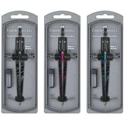 KÖRZŐ KÉSZLET FABER CASTELL, GYORSBEÁLLÍTÓVAL, TWISTER
