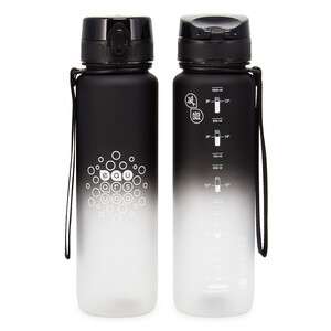 KULACS ARS UNA, MATT, MOTIVÁCIÓS, 1000 ML, BLACK ÉS WHITE