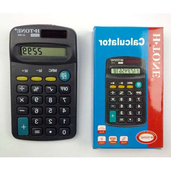 SZÁMOLÓGÉP H-TONE 8 DIGITES ZSEB, ELEMES
